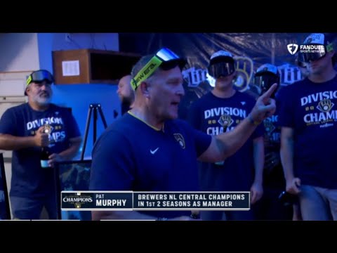 [FULL] Brewers are NL Central Champs for 3rd straight season: Pat Murphy and more players reactions