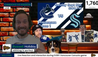 Preseason Game 1 | Canucks vs Kraken | Live Play by Play, Reaction and Interaction