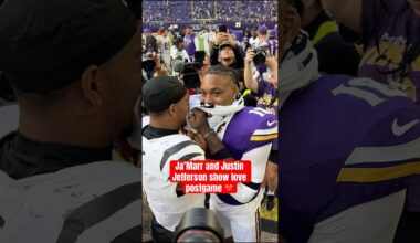 Ja’Marr and Jettas postgame 🫶 (via @NFL)