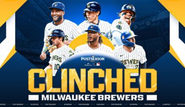 🥞 CLINCHED 🥞 For the 3rd straight year, the Brewers are NL Central champs! (Road to October)