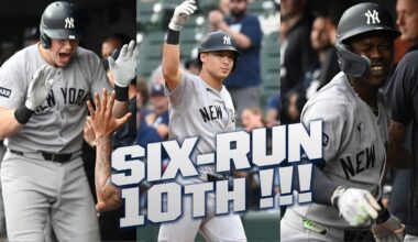 FULL INNING: Yankees score six runs in the 10th inning to take a commanding lead over the Orioles! 💪