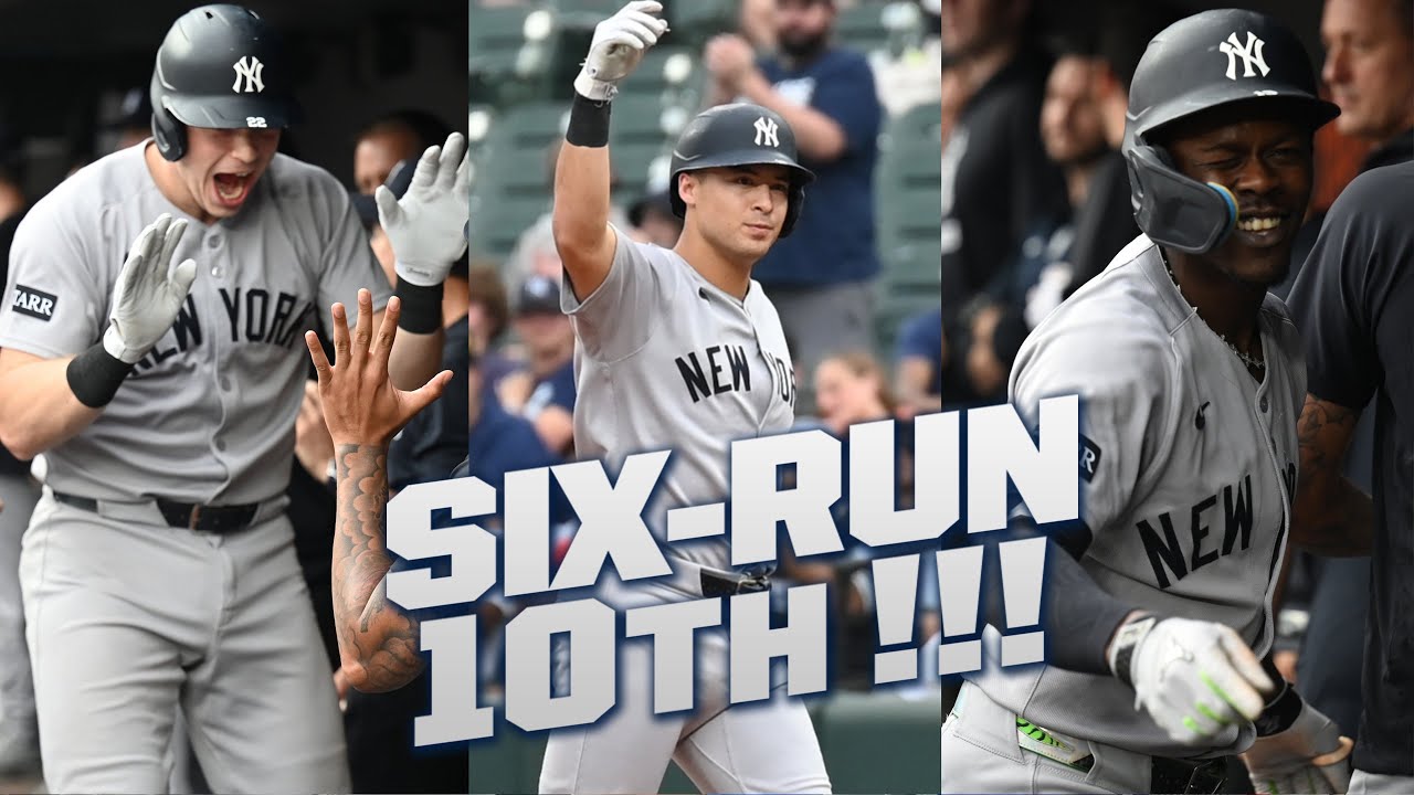 FULL INNING: Yankees score six runs in the 10th inning to take a commanding lead over the Orioles! 💪