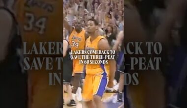 How the Lakers Turned Game 4 into a Legendary Comeback