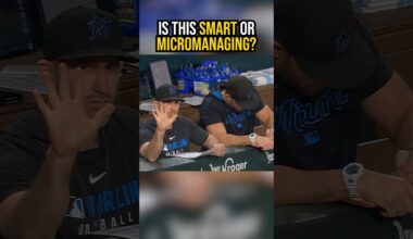 Do you like this or hate it? The Marlins coaches calling pitches. #mlb #baseball