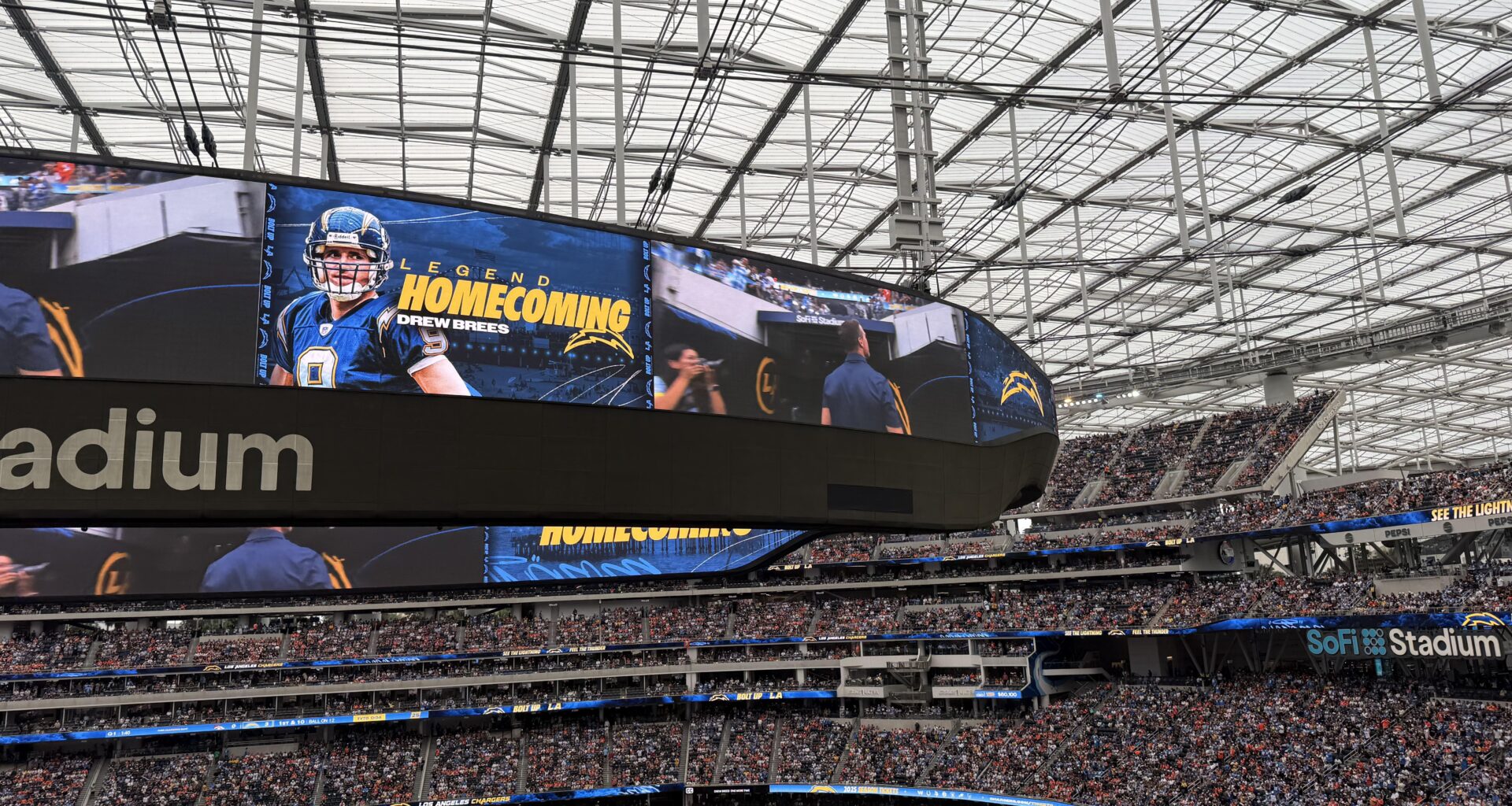 Drew Brees at Chargers game