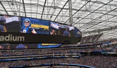 Drew Brees at Chargers game