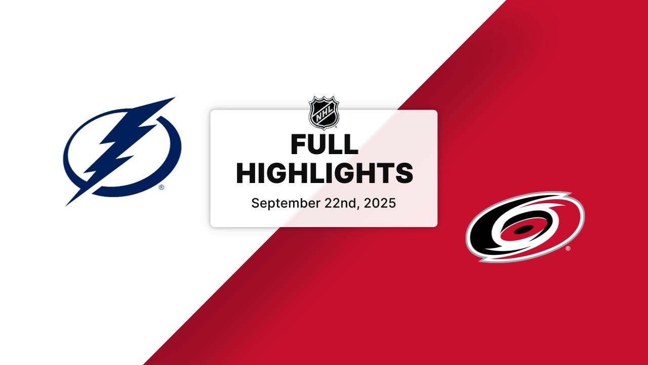 NHL Highlights | Lightning vs. Hurricanes | September 22, 2025