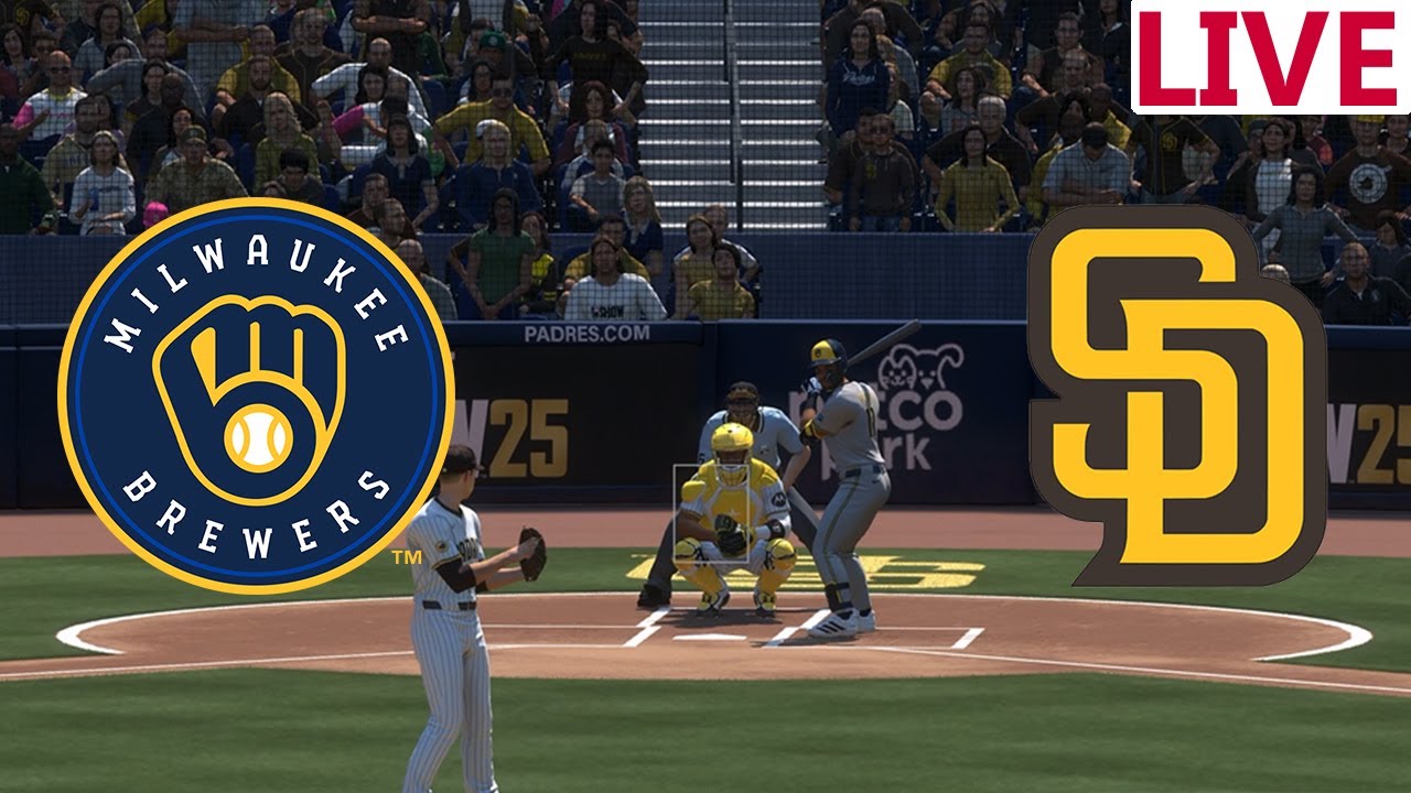 🔴LIVE 🔴Milwaukee Brewers VS San Diego Padres /September 22/ Baseball  Envivo /MLB THE SHOW 25