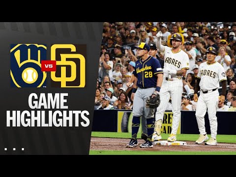 Brewers vs. Padres Game Highlights (9/22/25) | MLB Highlights