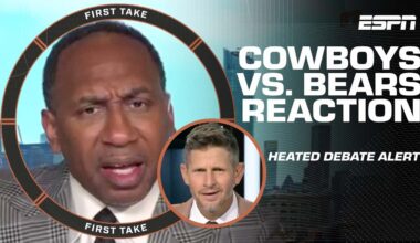 Stephen A. & Dan GO AT IT 🗣️ Caleb Williams vs. Cowboys defense debate TURNS HEATED 👀🔥 | First Take