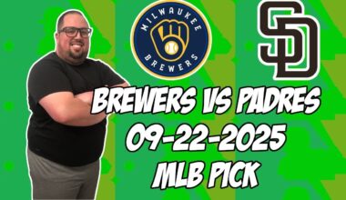 Milwaukee Brewers vs. San Diego Padres 9/22/25 MLB Pick & Prediction | MLB Betting Tips