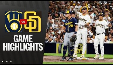 Brewers vs. Padres Game Highlights (9/22/25) | MLB Highlights