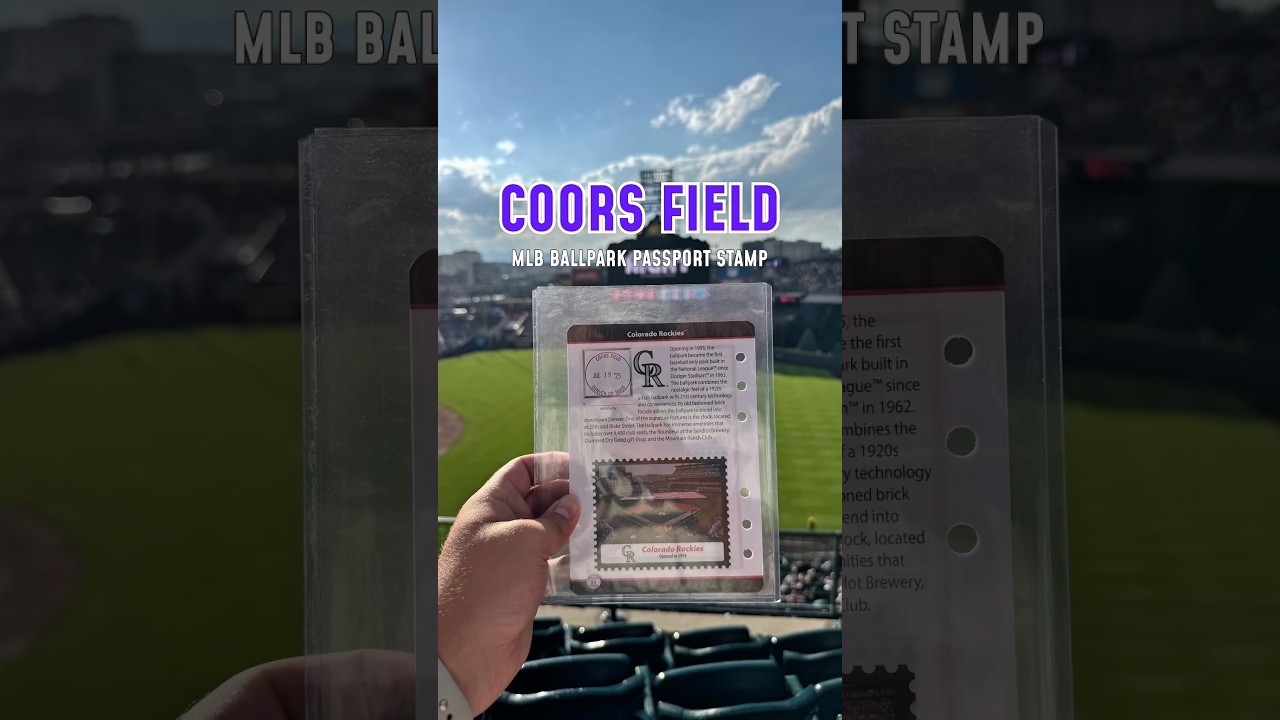 Coors Field Stamp | MLB Ballpark Passport Stamp #coloradorockies