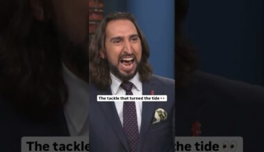 Nick drops a banner in honor of the Chiefs first win and Patrick Mahomes’ iconic defensive play #nfl