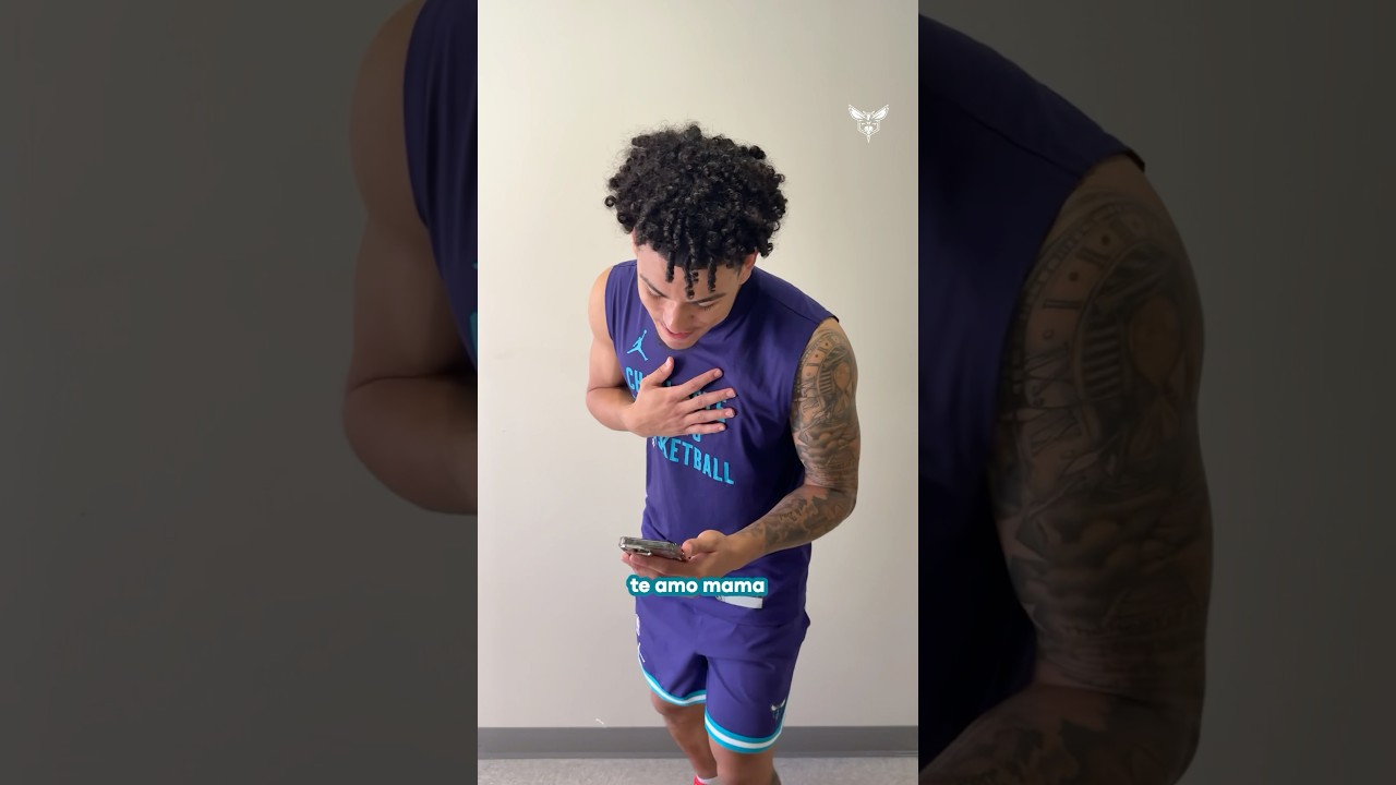 KJ’s mom said it best! Happy Hispanic Heritage Month! #charlottehornets #hispanicheritagemonth