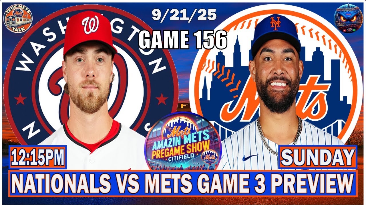 Mets Pregame Show | Mets vs Nationals Game 3 Preview | New York Mets | Mets Talk | Mets Show