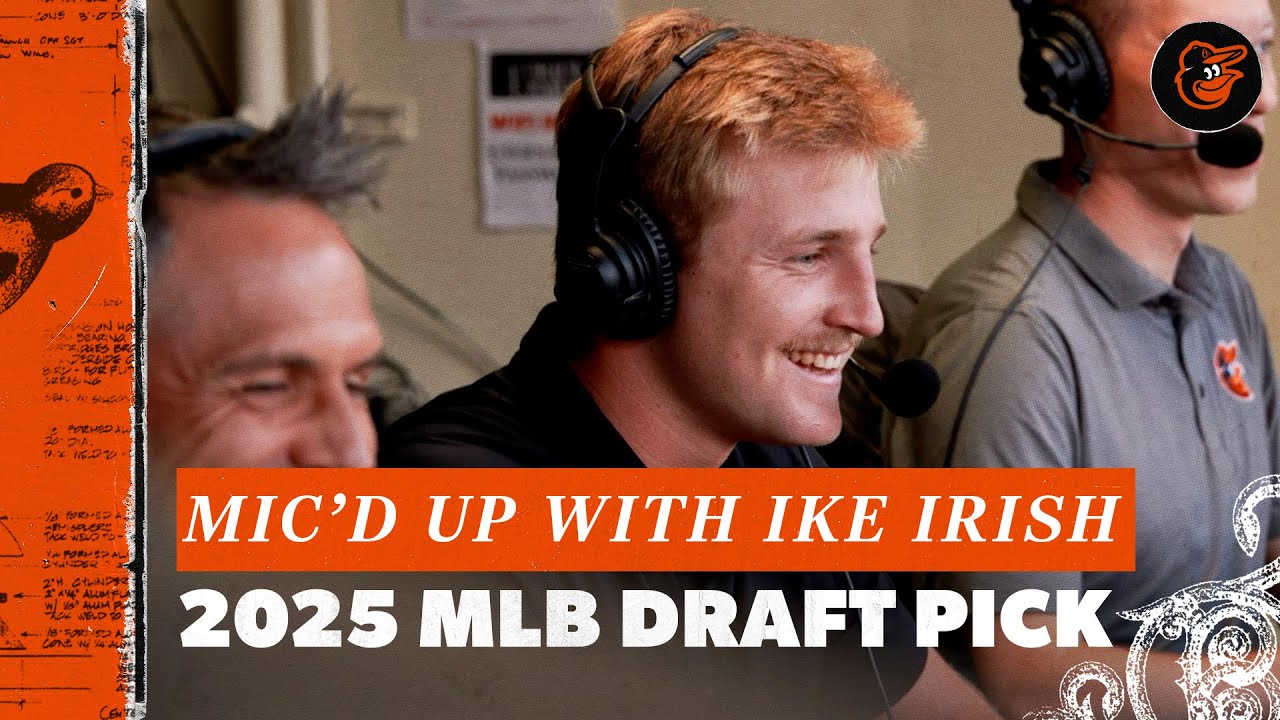 Mic'd Up with Ike Irish | 2025 MLB Draft Selection | Baltimore Orioles
