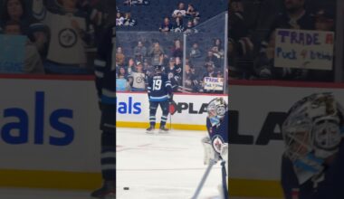 First puck toss from Jonathan Toews #gojetsgo #hockey
