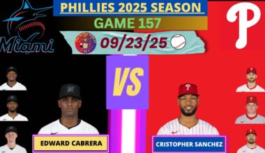Philadelphia Phillies vs. Miami Marlins LIVE PLAY-BY-PLAY (09-23-25) #phillies #marlins