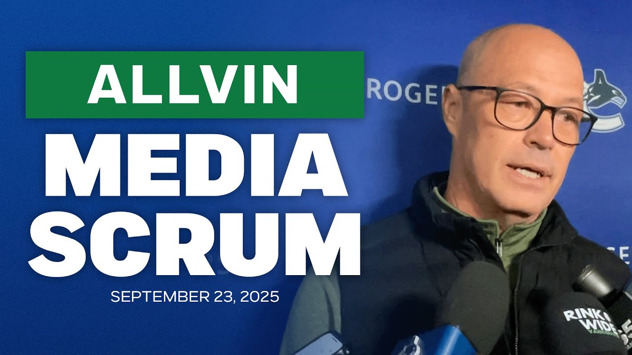 Patrik Allvin speaks following Canucks' training camp and first preseason game