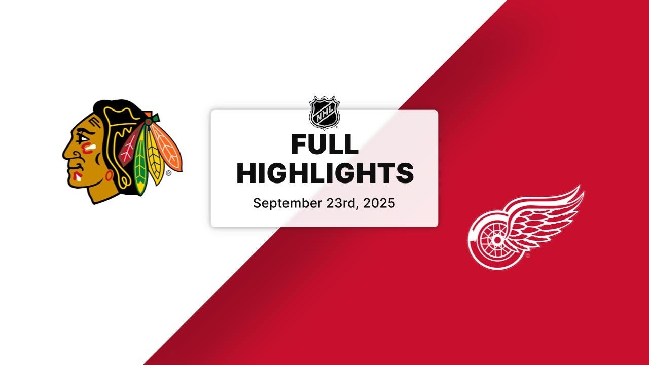 NHL Preseason Highlights | Blackhawks vs. Red Wings | September 23, 2025