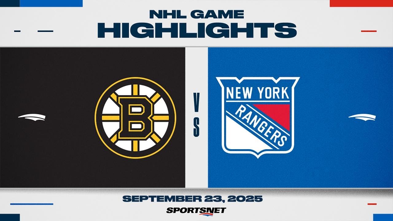 NHL Preseason Highlights | Bruins vs. Rangers - September 23, 2025