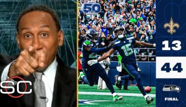 ESPN reacts to Seattle Seahawks crush New Orleans Saints 44-13; Sam Darnold: 218 yds; 2 TD