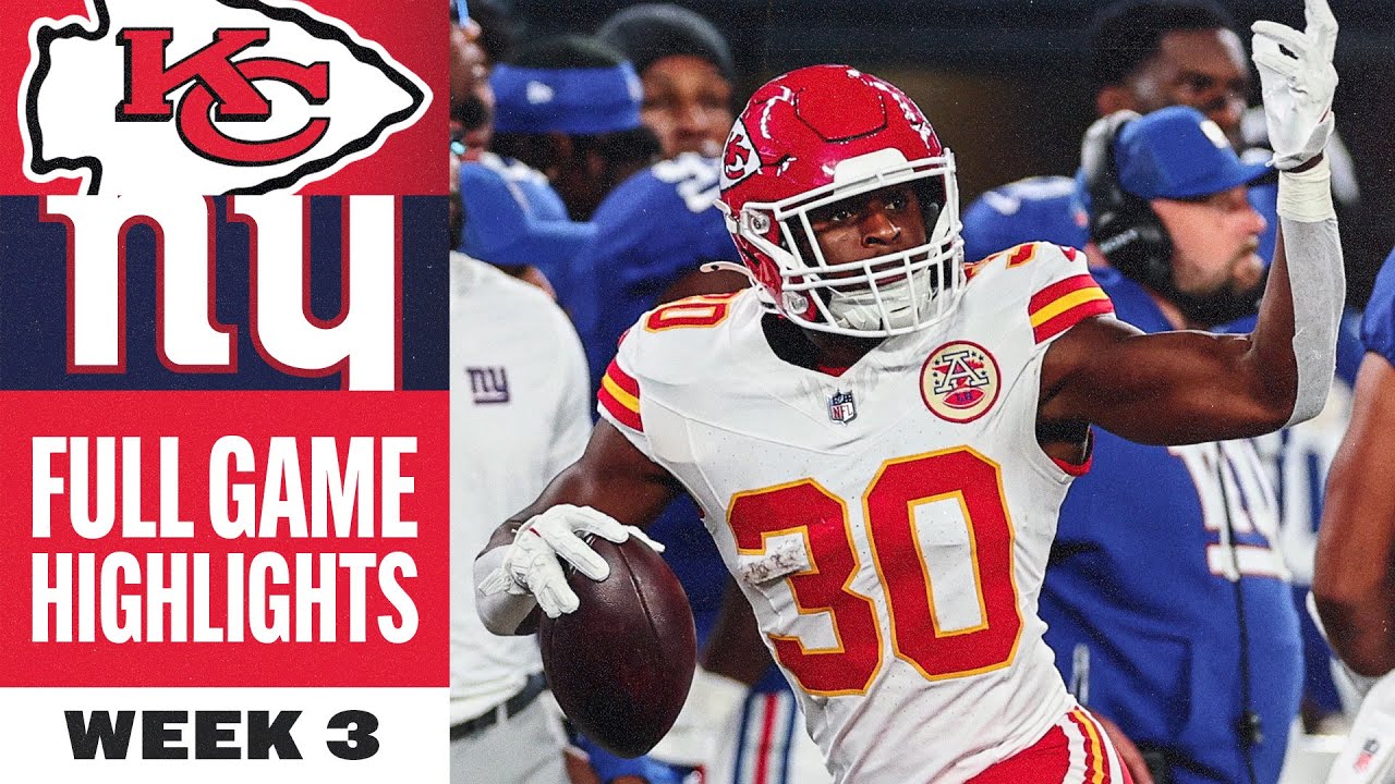 Kansas City Chiefs vs. New York Giants Game Highlights | NFL 2025 Season - Week 3