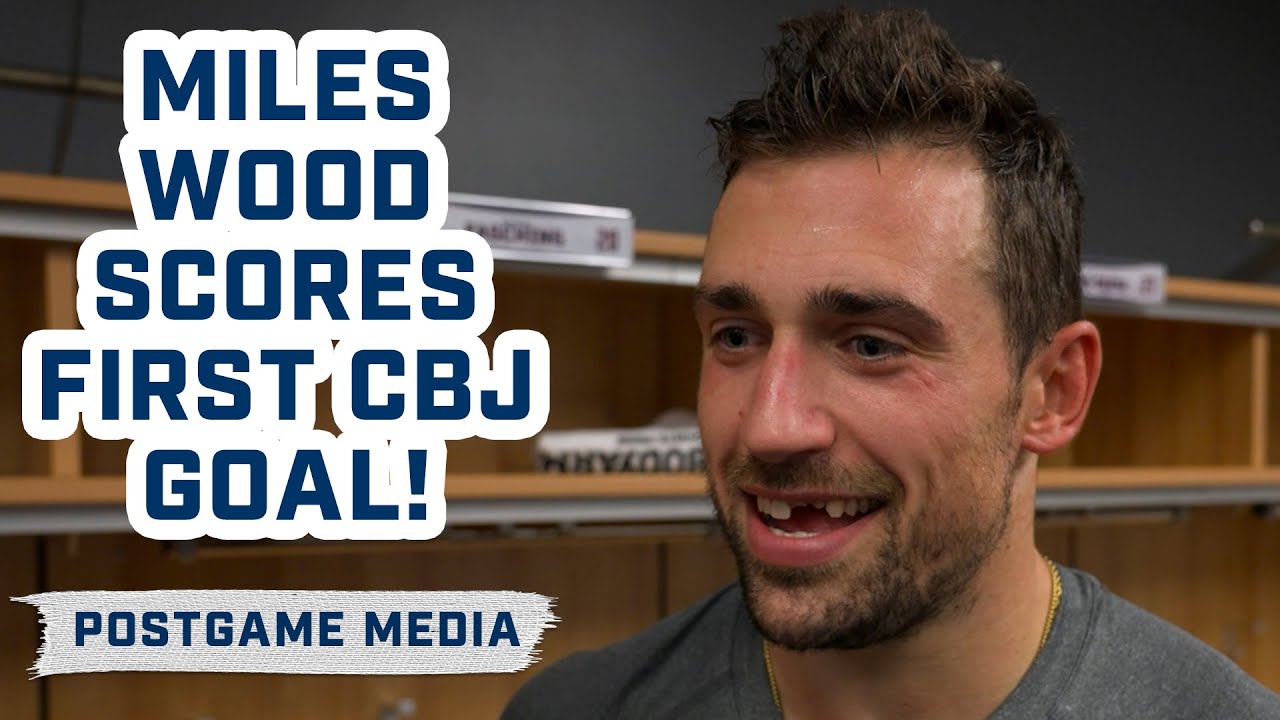 Miles Wood Speaks on Scoring His First Blue Jackets Goal & Preseason Progression | Postgame Media