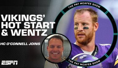 Kevin O'Connell's thoughts on the Vikings' hot start and Carson Wentz at QB | The Pat McAfee Show