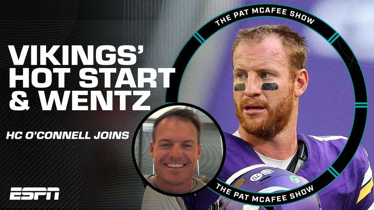 Kevin O'Connell's thoughts on the Vikings' hot start and Carson Wentz at QB | The Pat McAfee Show