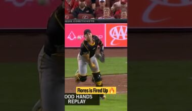 Rafael Flores is fired up after an absolute laser of a throw 🔥￼