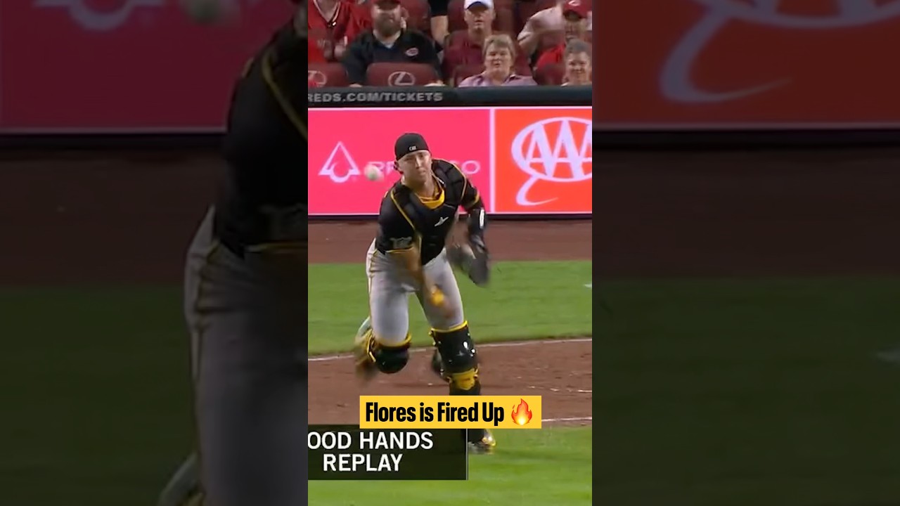 Rafael Flores is fired up after an absolute laser of a throw 🔥￼