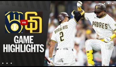 Brewers vs. Padres Game Highlights (9/23/25) | MLB Highlights