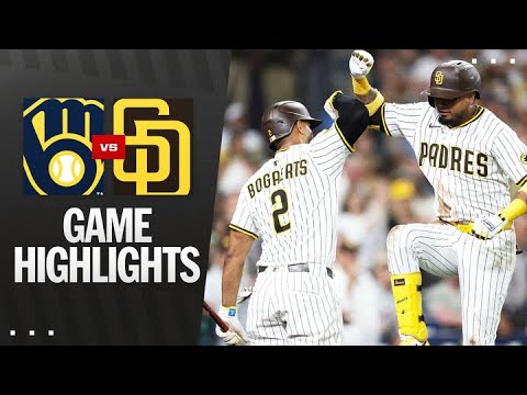 Brewers vs. Padres Game Highlights (9/23/25) | MLB Highlights