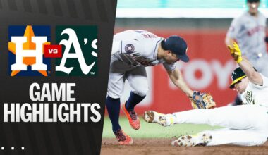 Astros vs. A's Game Highlights (9/23/25) | MLB Highlights