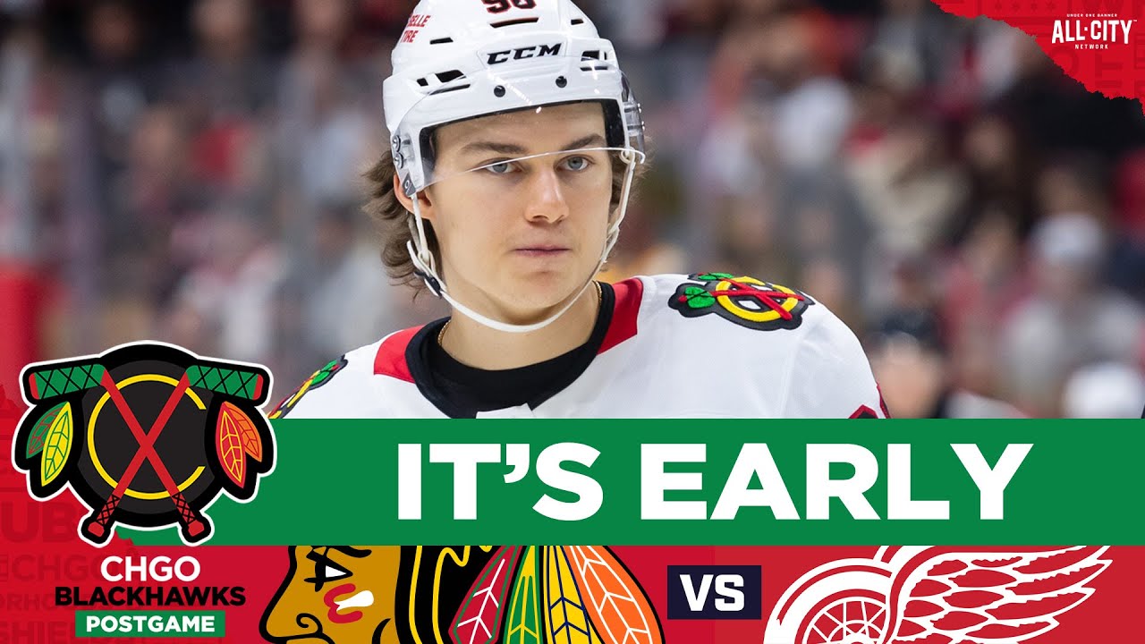 Connor Bedard, Chicago Blackhawks DROP first Preseason Game to Red Wings | CHGO Blackhawks POSTGAME