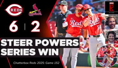 Spencer Steer POWERS Cincinnati Reds to series win over St. Louis Cardinals | Podcast, Highlights