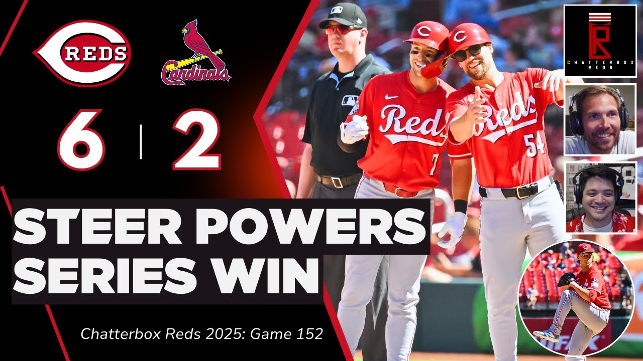 Spencer Steer POWERS Cincinnati Reds to series win over St. Louis Cardinals | Podcast, Highlights