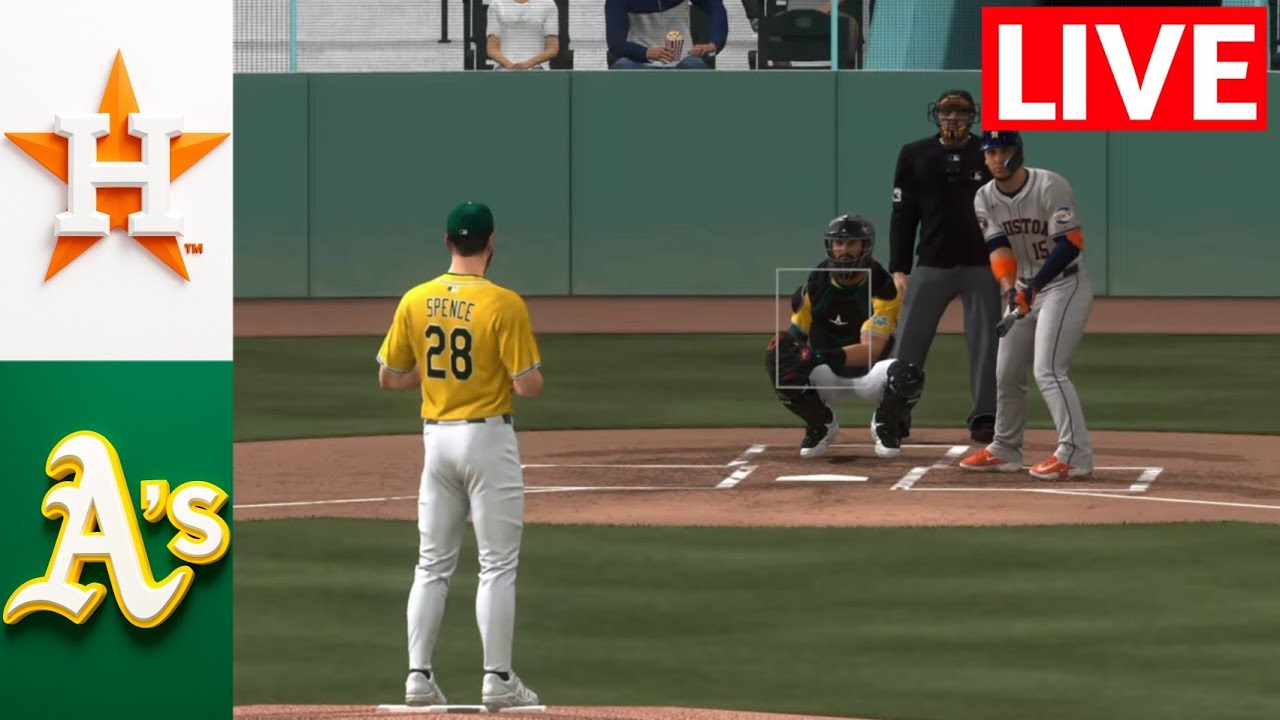 🔴 LIVE : Houston Astros vs Oakland Athletics | Sept 24th FULL GAME | MLB THE SHOW 25 SIMULATION