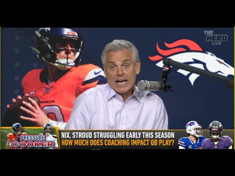 THE HERD | Colin Cowherd DEFENDS Bo Nix And The Denver Broncos For SLOW START | NFL