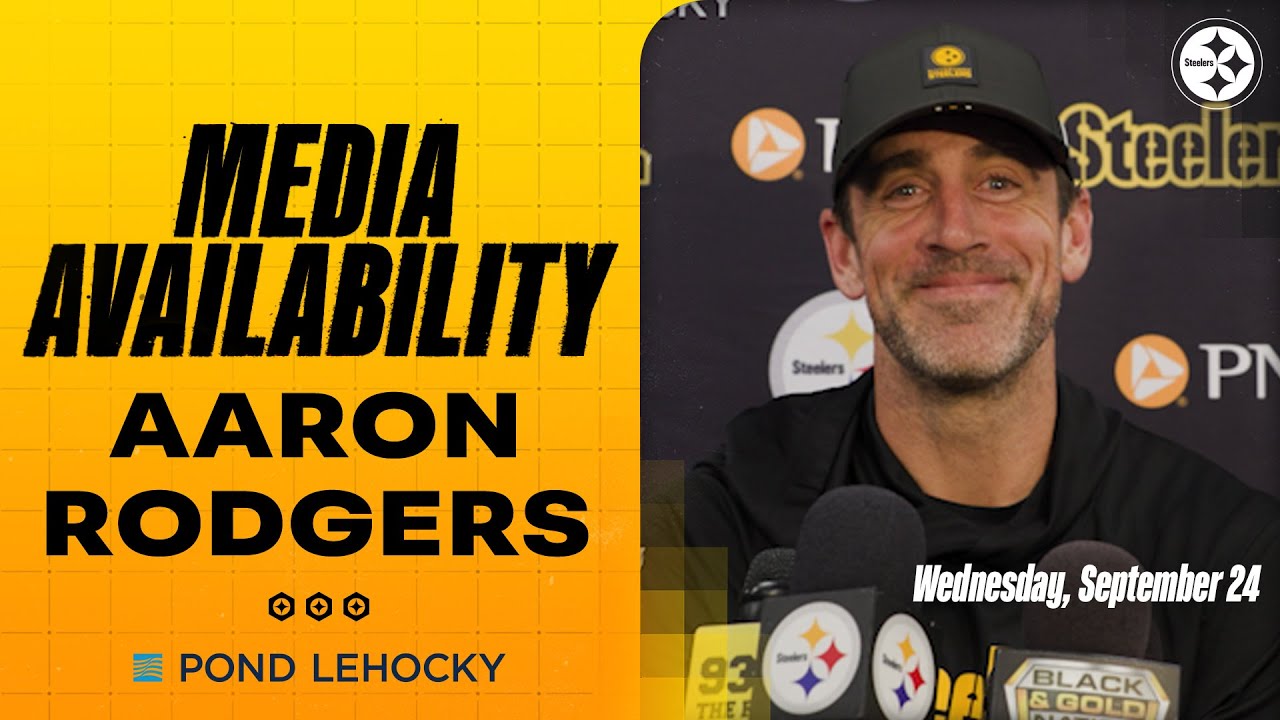 Aaron Rodgers Media Availability (Sept. 24) | Pittsburgh Steelers