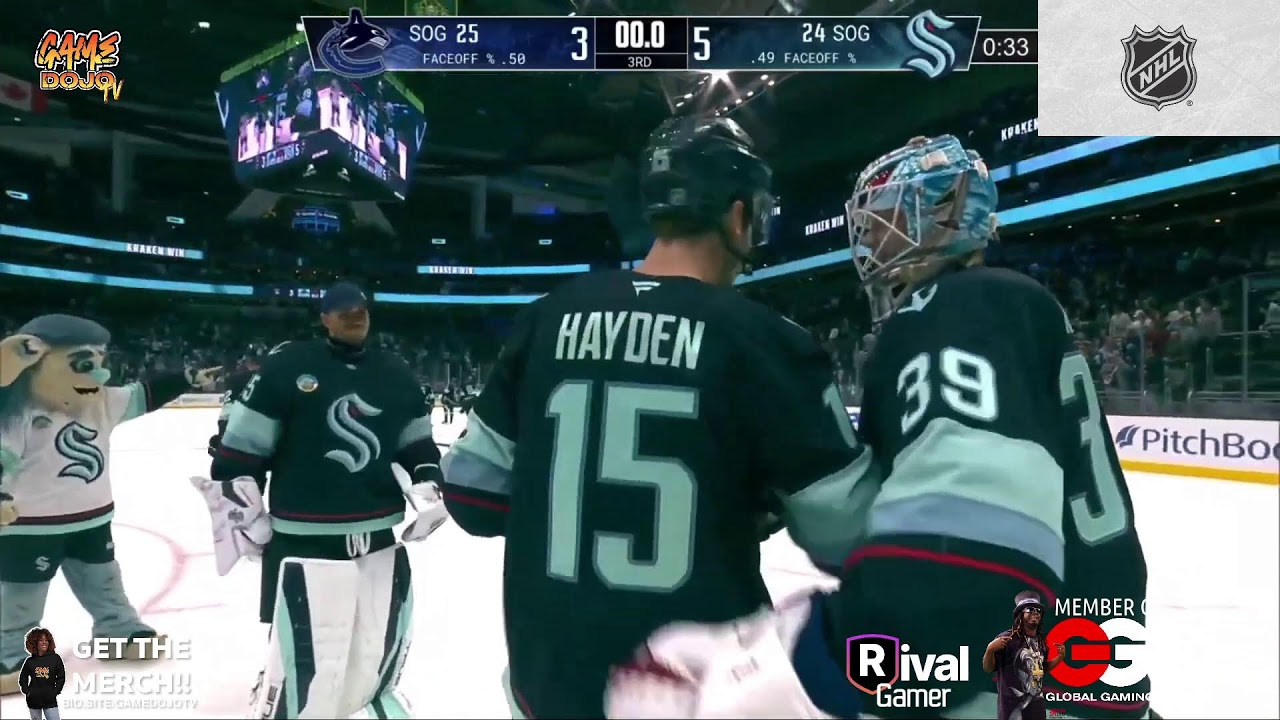 Seattle Kraken Vs. Vancouver Canucks LIVE NHL Preseason | Game Dojo TV