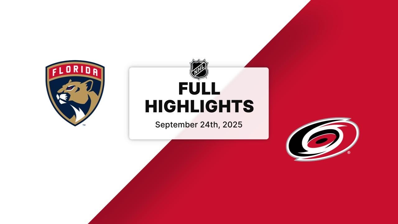 NHL Highlights | Panthers vs. Hurricanes | September 24, 2025