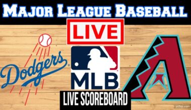 Live: Los Angeles Dodgers Vs Arizona Diamondbacks | MLB | Live Scoreboard | Play by Play