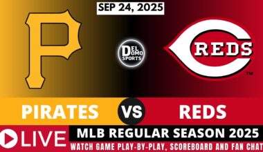 PITTSBURGH PIRATES VS CINCINNATI REDS ⚾ MLB REGULAR SEASON SEP 24, 2025