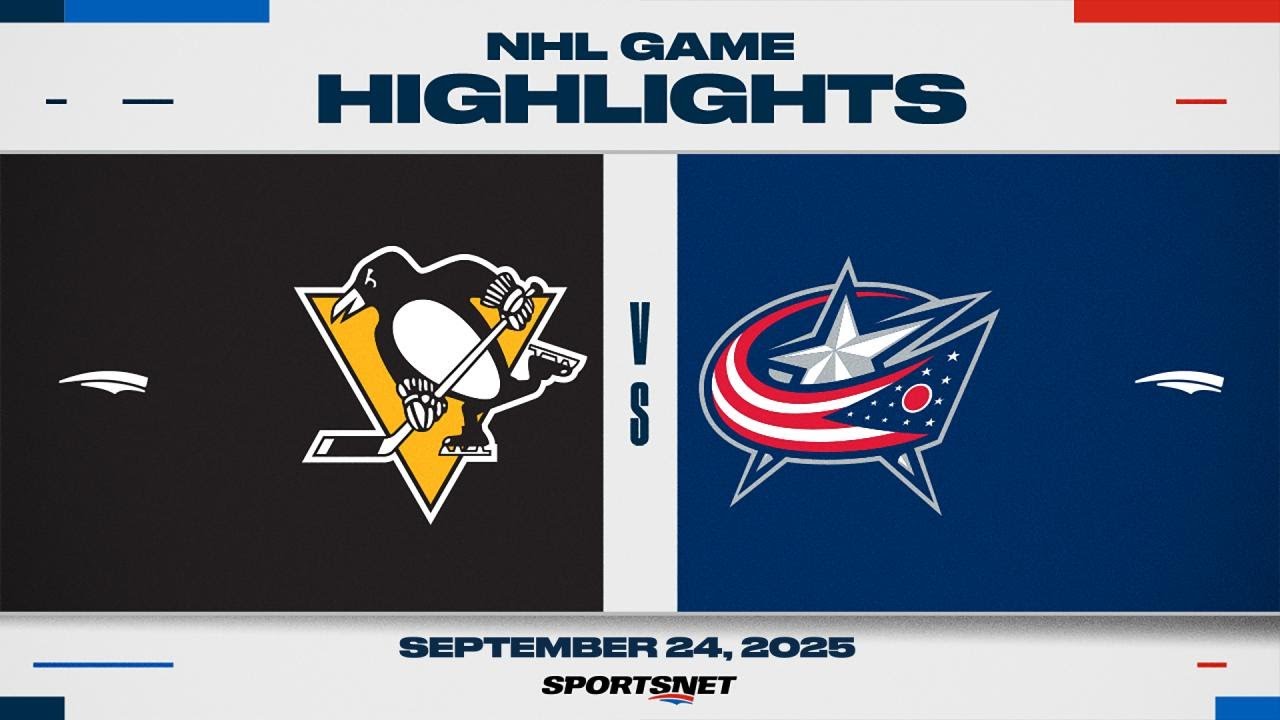 NHL Preseason Highlights | Blue Jackets vs. Penguins - September 24, 2025