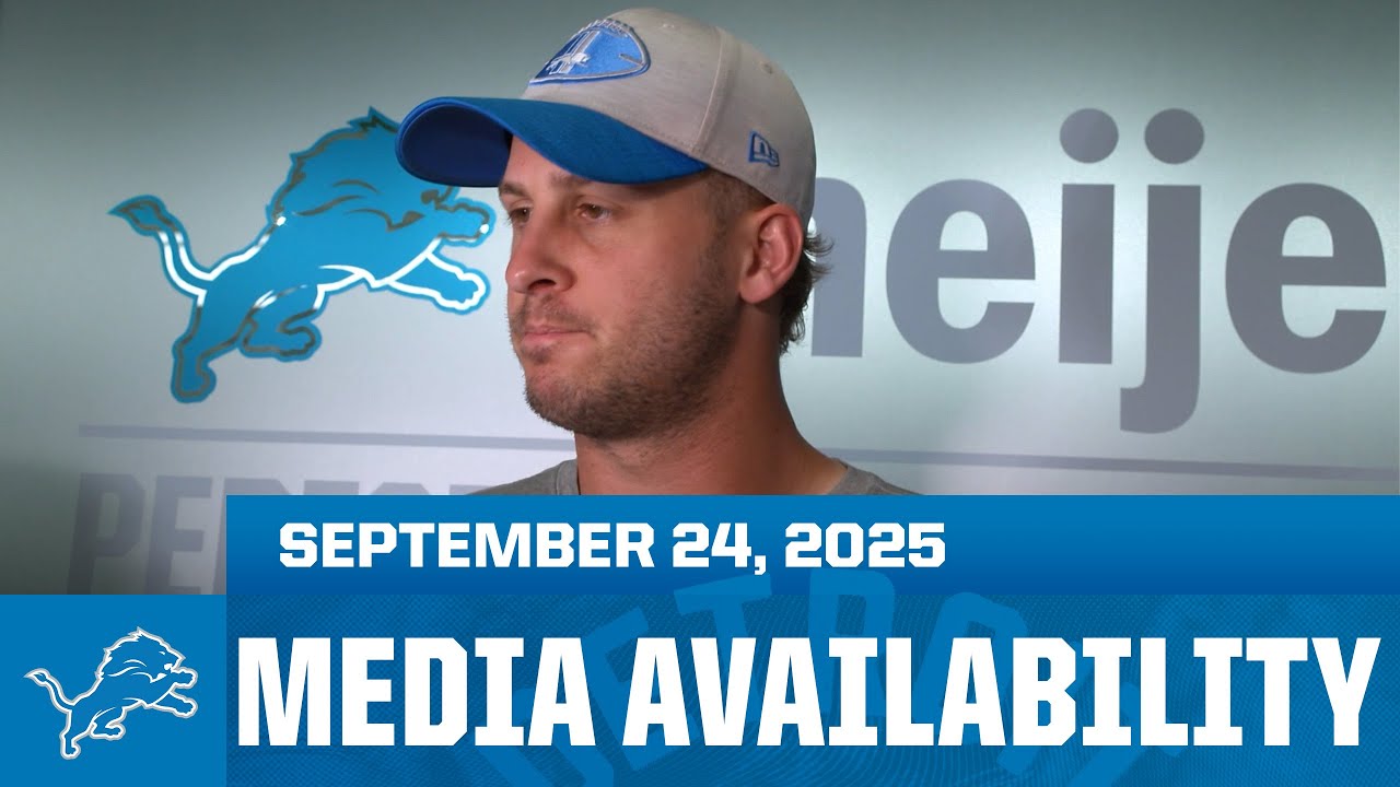 Detroit Lions players meet with the media | September 24, 2025