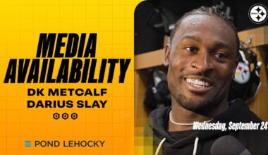 DK Metcalf, Darius Slay Media Availability (Sept. 24) | Pittsburgh Steelers