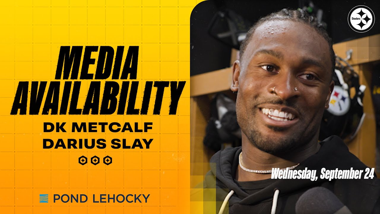 DK Metcalf, Darius Slay Media Availability (Sept. 24) | Pittsburgh Steelers